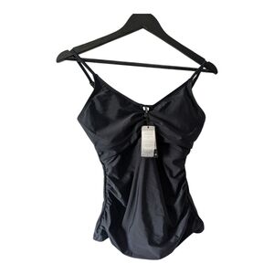 Relleciga Women's Tankini/Bikini Top, Black, Size S, New.